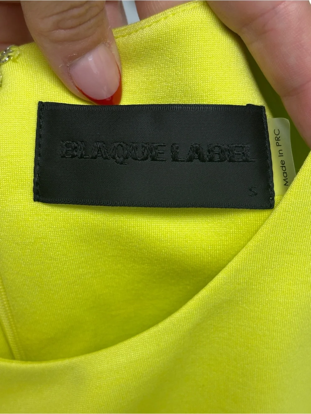 Blaque Label Neon Yellow Sleeveless Crop Top